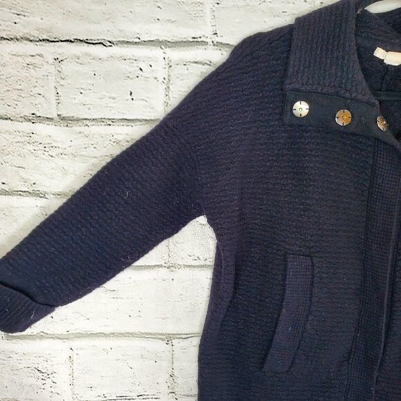 Duffy chunky snap button jacket wool blend medium black - Picture 5 of 7